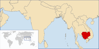 Cambodia in South East Asia (c) Wikipedia