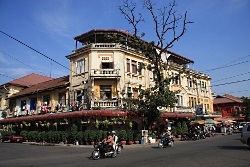 Old colonial style buildings in Phnom Penh