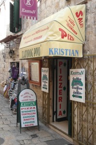 My Pizzeria They were so touched by my appearance they named a pizzeria after me