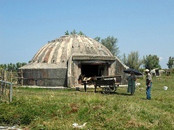 bunker in the albanian countryside