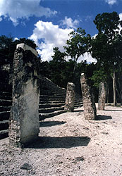 Stelae in front of Structur II