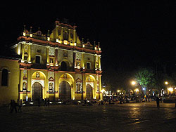 The Cathedral at the main square in San Cristóbal de las Casas (c) K. Busch